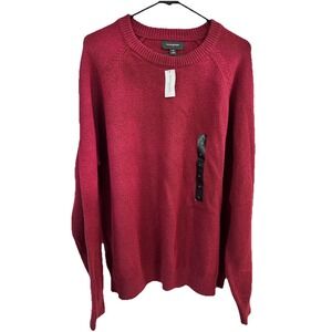 NWT Men's Banana Republic‎ Crewneck Sweater Red Burgundy Size XL